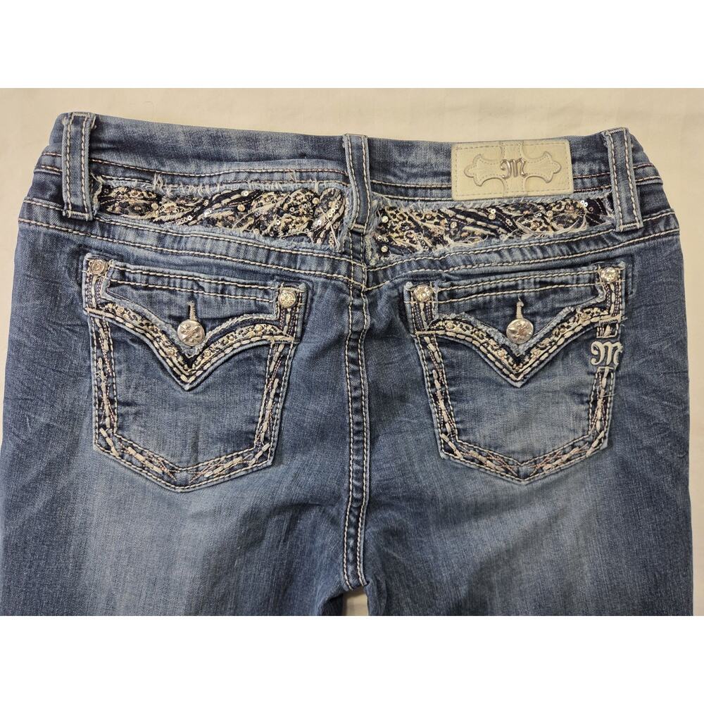 Miss Me Mid-rise Curvy Boot Size 30 Stretch Jeans - Picture 6 of 13